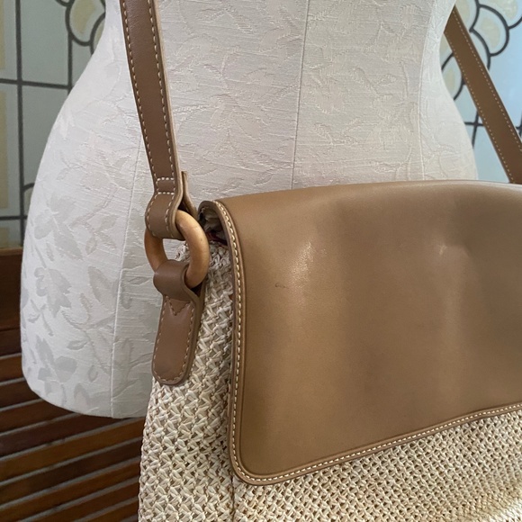 Fossil Crossbody Woven Fabric & Leather Bag - Picture 10 of 11